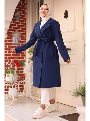 Indigo - Trench Coat - Misskayle