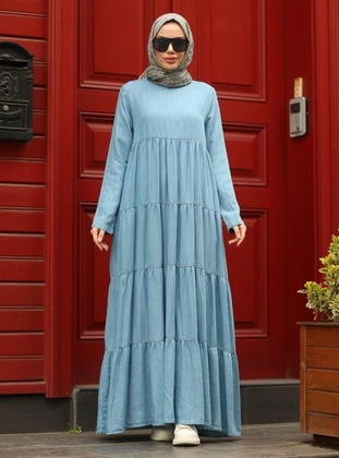 Blue - Modest Dress - Neways