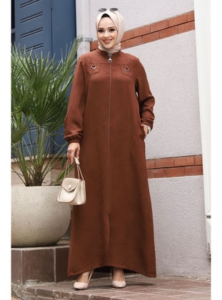 Brown - Abaya - Tesettür Dünyası