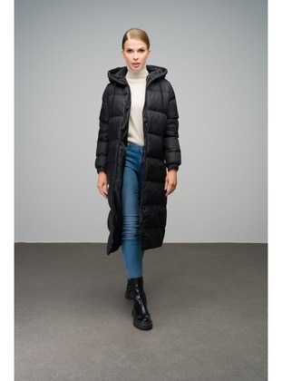 Black - Puffer Jackets - Olcay