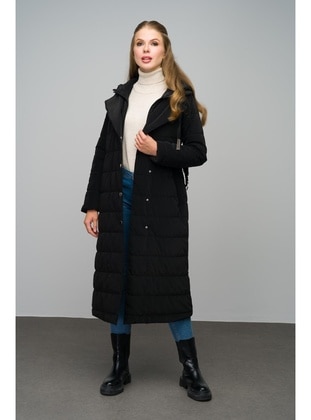 Black - Puffer Jackets - Olcay