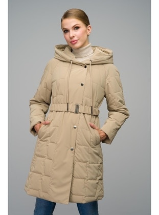 Beige - Puffer Jackets - Olcay