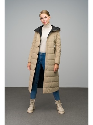 Beige - Puffer Jackets - Olcay