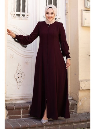 Maroon - Abaya - Tesettür Dünyası