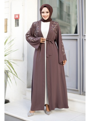 Brown - Abaya - Tesettür Dünyası