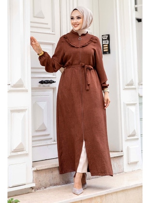 Brown - Abaya - Tesettür Dünyası