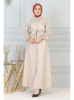 Beige - Abaya - MISSVALLE