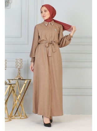 Tan - Abaya - MISSVALLE