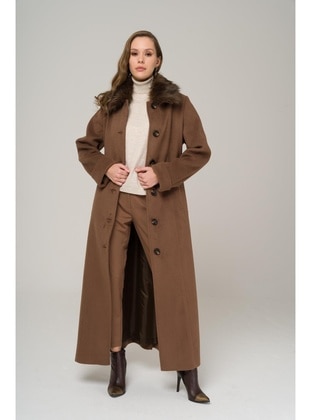 Light Coffe Brown - Coat - Olcay