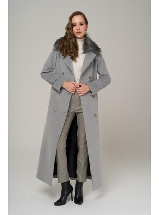 Light Gray - Coat - Olcay