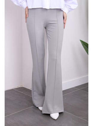 Light Gray - Pants - İmaj Butik