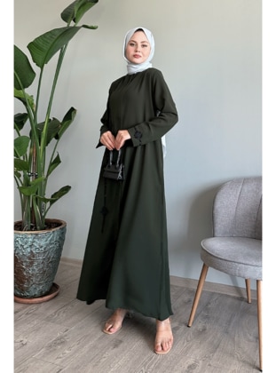 Khaki - Abaya - InStyle