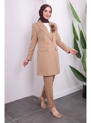 Camel - Fully Lined - Suit - İmaj Butik