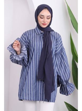 Navy Blue - Blouses - İmaj Butik