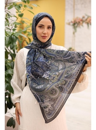 Multi Color - Shawl - Silk Home