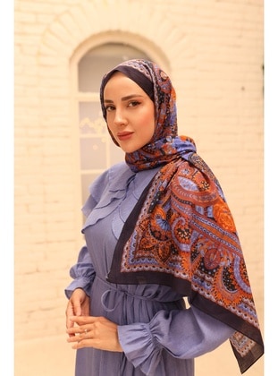 Multi Color - Shawl - Silk Home