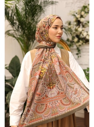 Multi Color - Shawl - Silk Home