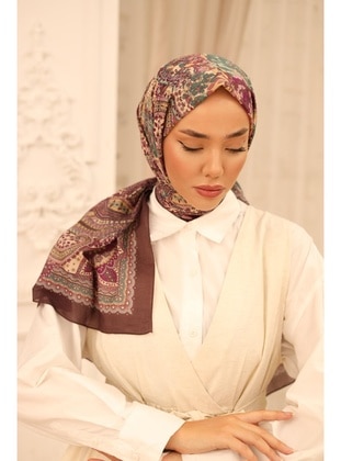 Multi Color - Shawl - Silk Home