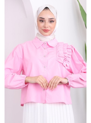 Pink - Blouses - İmaj Butik