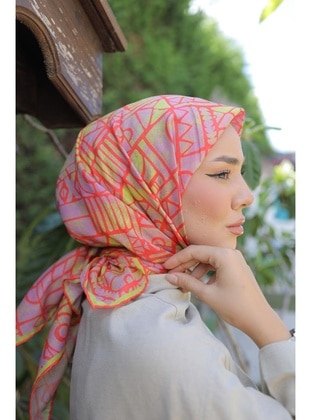 Multi Color - Scarf - Silk Home