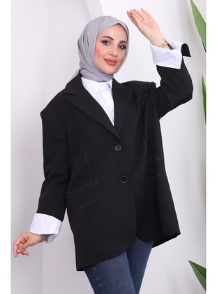 Black - Fully Lined - Jacket - İmaj Butik