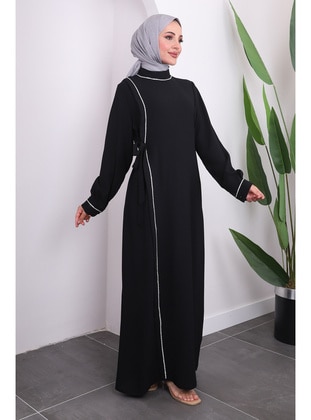 Black - Fully Lined - Modest Evening Dress - İmaj Butik