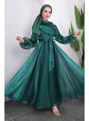 Emerald - Fully Lined - Modest Evening Dress - İmaj Butik