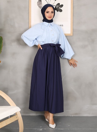 Navy Blue - Skirt - Vav