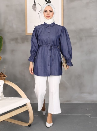 Navy Blue - Tunic - Vav