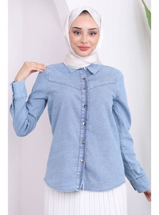 Light Blue - Blouses - İmaj Butik