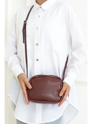 Burgundy - Shoulder Bags - Bestenur