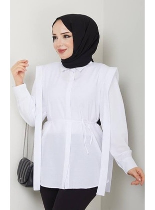 White - Tunic - Nergis Neva