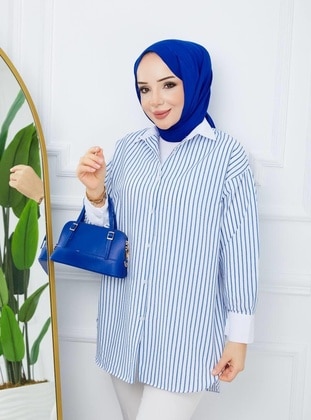 Blue - Tunic - Nergis Neva