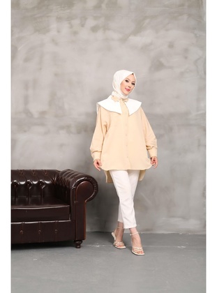 Beige - Tunic - Nergis Neva