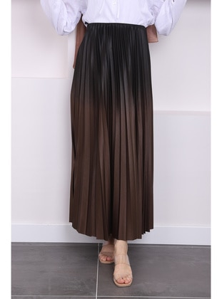 Brown - Unlined - Skirt - İmaj Butik