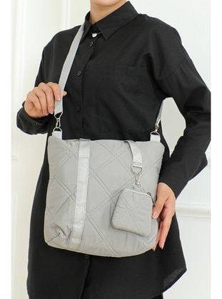 Grey - Shoulder Bags - Bestenur