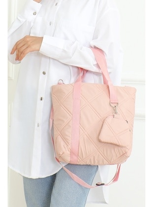 Powder Pink - Shoulder Bags - Bestenur