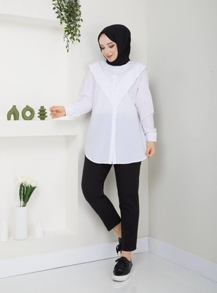 White - Tunic - Nergis Neva