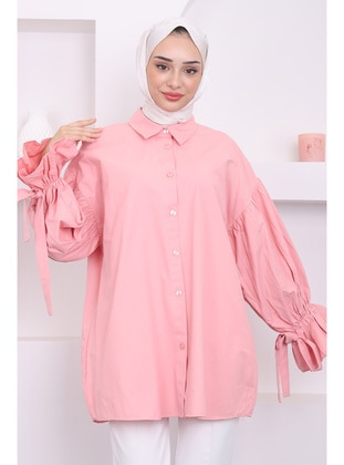 Powder Pink - Blouses - İmaj Butik