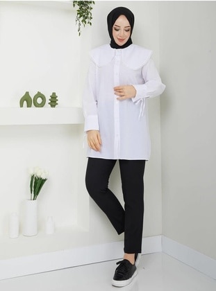 White - Tunic - Nergis Neva