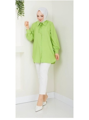 Green - Tunic - Nergis Neva