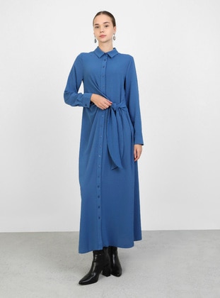 Blue - Modest Dress - Refka