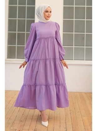 Lilac - Modest Dress - Bestenur