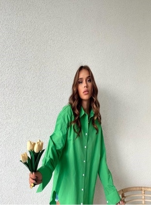 Green - Blouses - Maymara