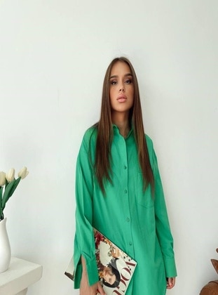 Green - Blouses - Maymara