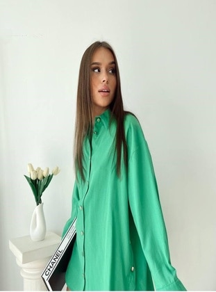 Green - Blouses - Maymara