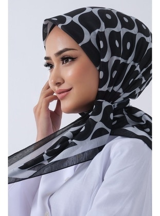 Patterned - Scarf - Harem Scarf