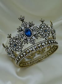 Brautkrone Blau