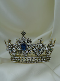 Brautkrone Blau