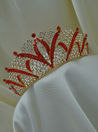 Hochzeit Braut Krone Rot
